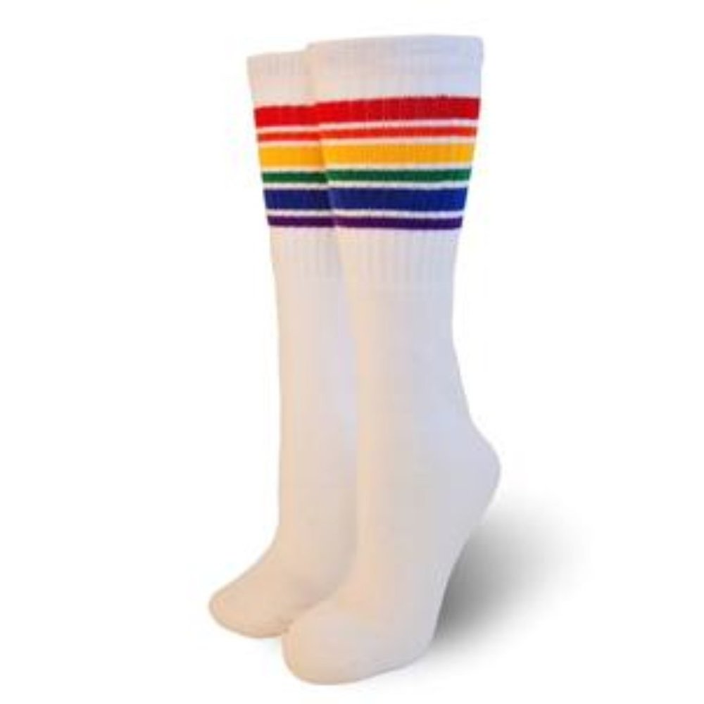 Knee High Rainbow Tube Socks